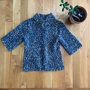 Liz Claiborne Chunky Knit High Neck Cardigan